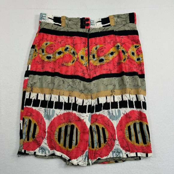 Scoop Faux Wrap Mini Skirt Womens Size Medium Multi Color Pattern - Picture 2 of 7